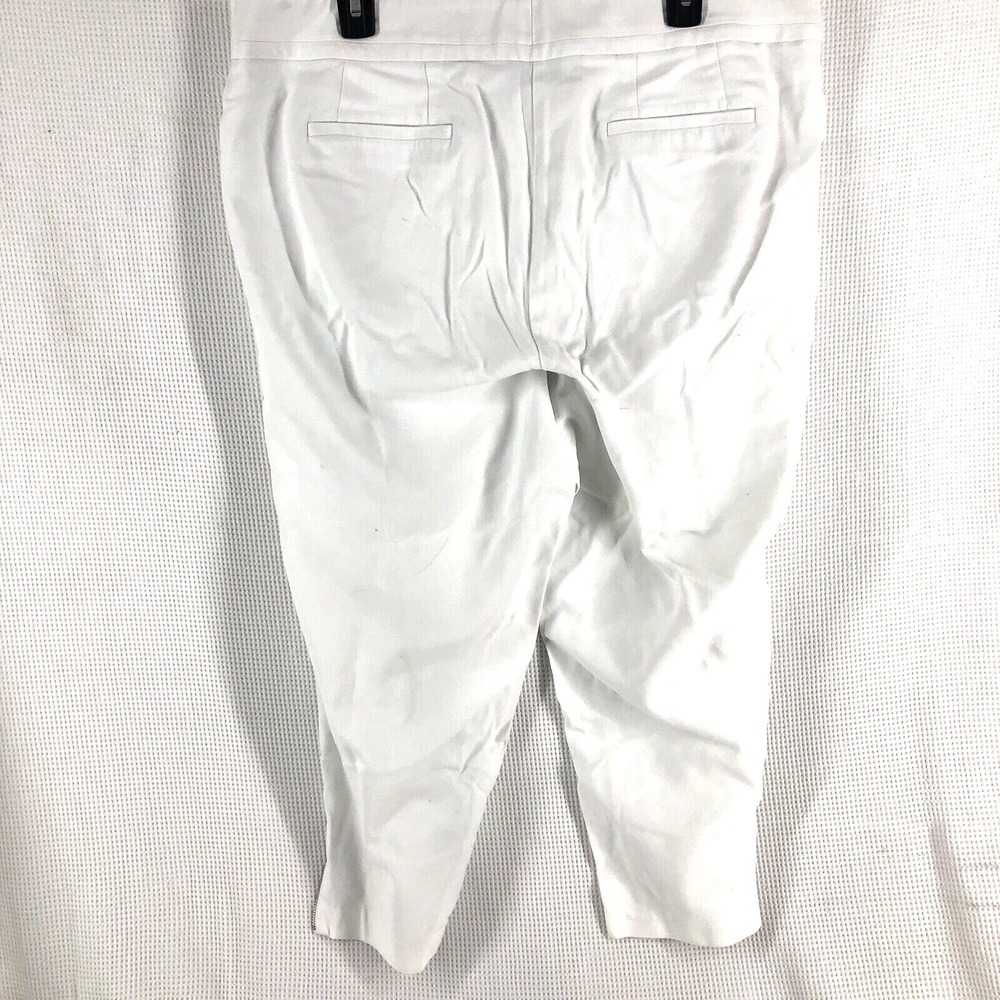 Peter Nygard cropped pants women's Plus size 18W white stretch zipper hem - Picture 2 of 7